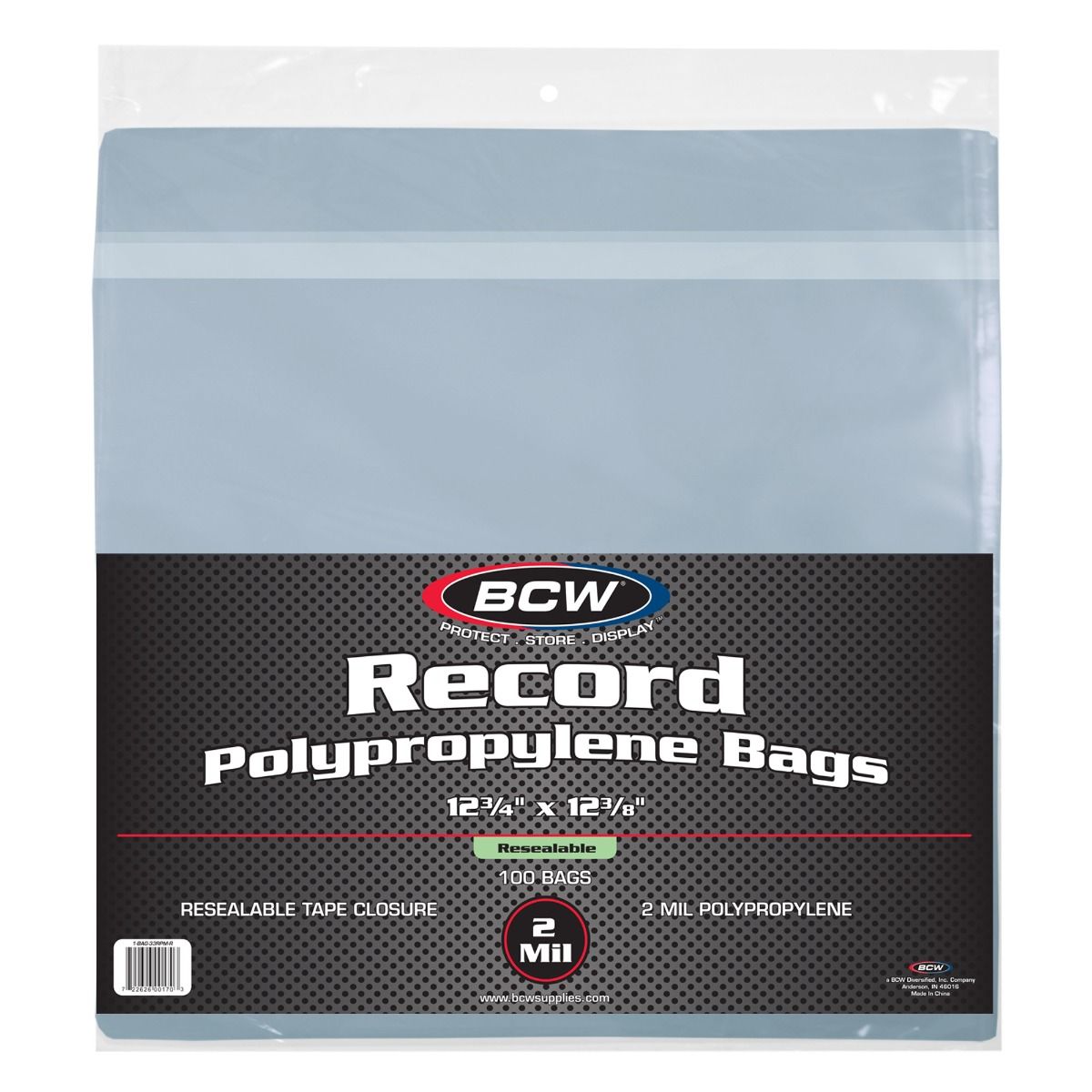 Resealable 12-Inch Record Bags