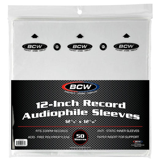 12-Inch Record Audiophile Inner Sleeves