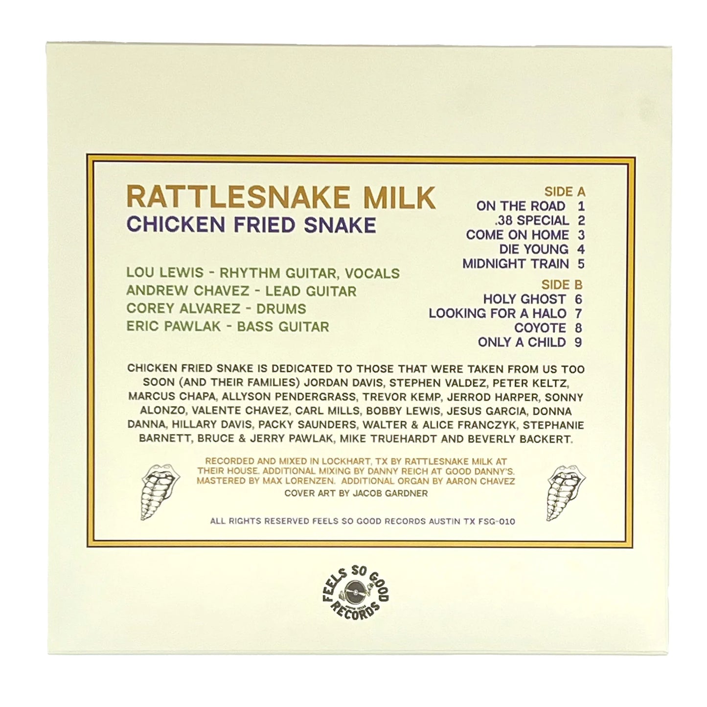 Rattlesnake Milk - Chicken Fried Snake (LP)