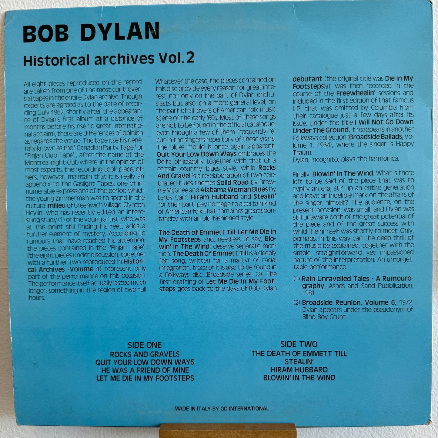 Bob Dylan - Historical Archives, Vol. II (LP)