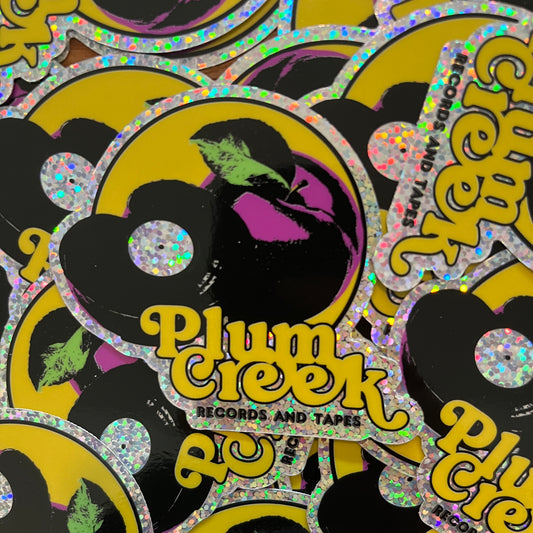 Plum Creek Logo Glitter Sticker