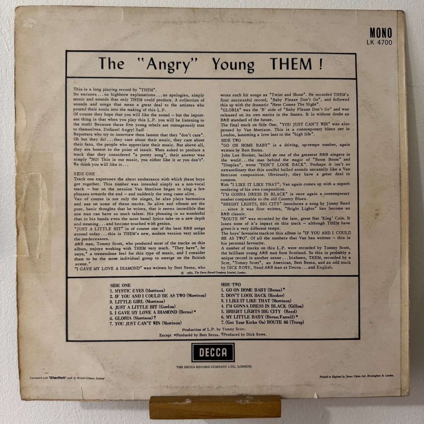 Them - The "Angry" Young Them! (LP)