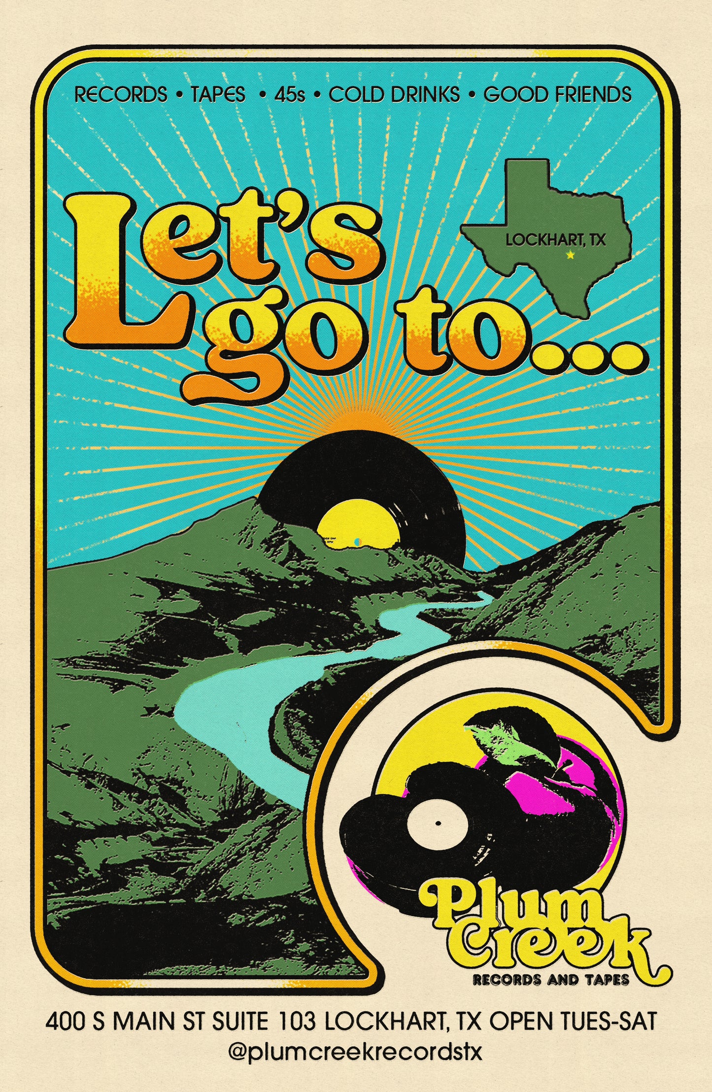 "Let's go to Plum Creek" 11x17 Printed Poster